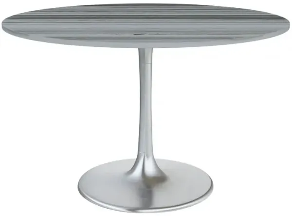 Star City Dining Table Gray & Silver