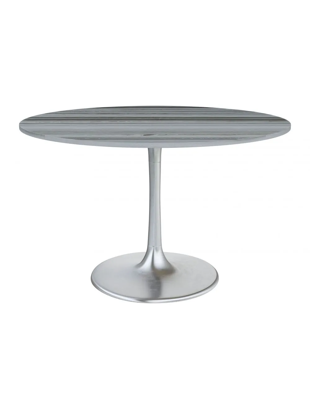 Star City Dining Table Gray & Silver