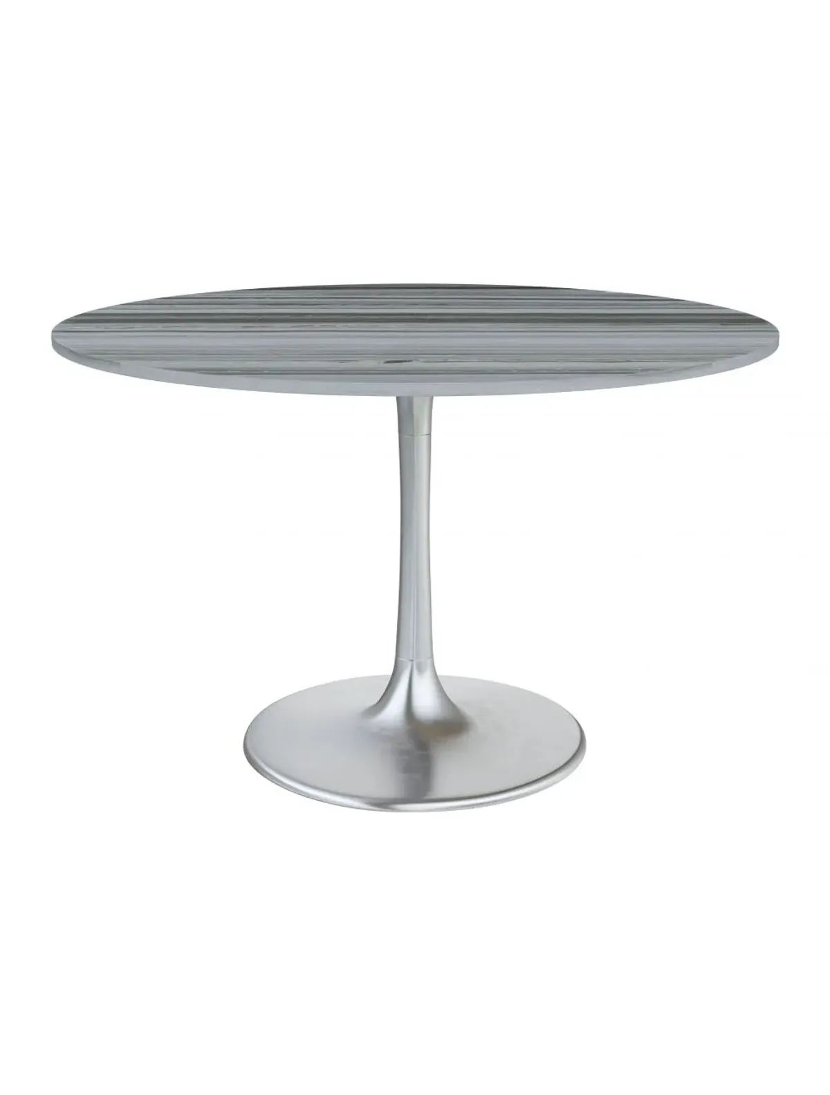 Star City Dining Table Gray & Silver