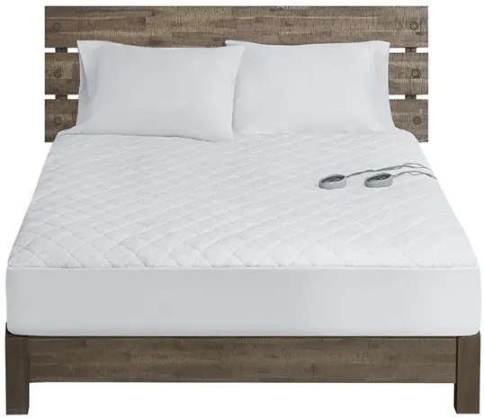 Woolrich Heated Sherpa White Mattress Pad