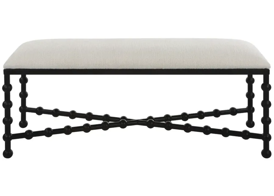 Iron Drops Cushioned Bench