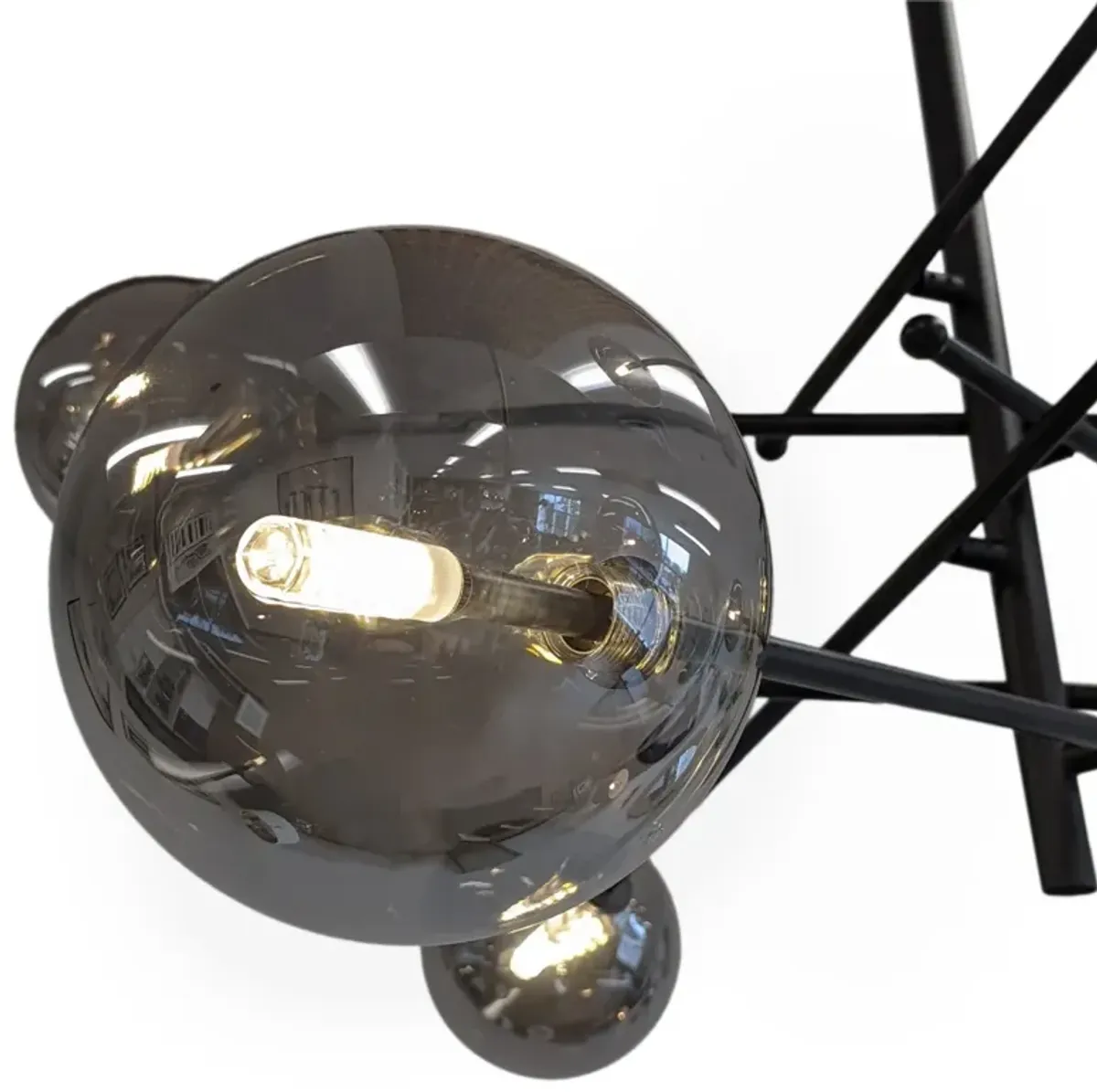 Javier 6-Light Metal and Glass Sputnik Chandelier