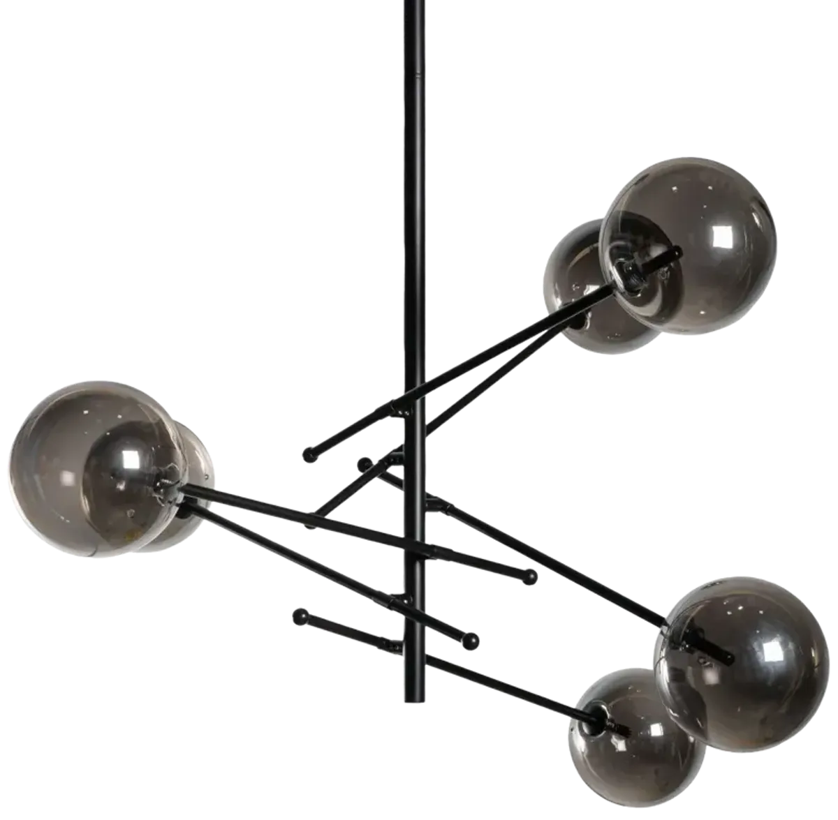 Javier 6-Light Metal and Glass Sputnik Chandelier