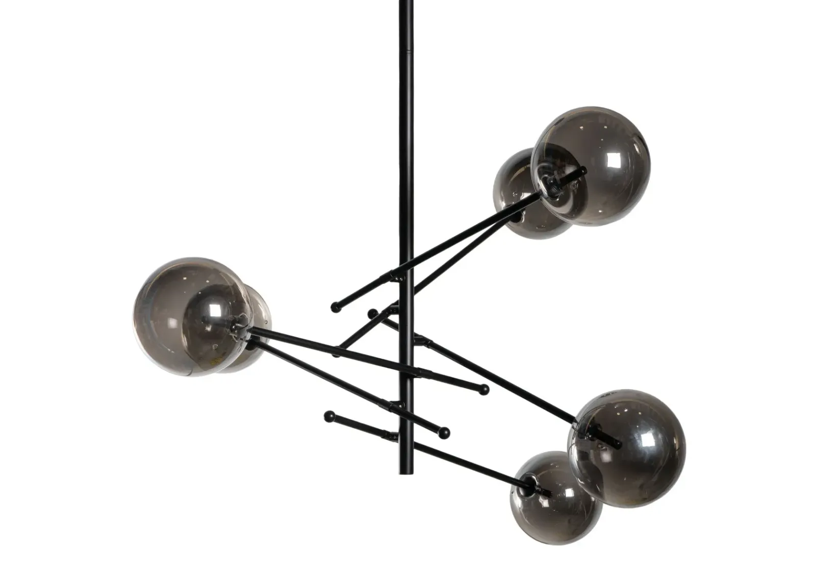 Javier 6-Light Metal and Glass Sputnik Chandelier