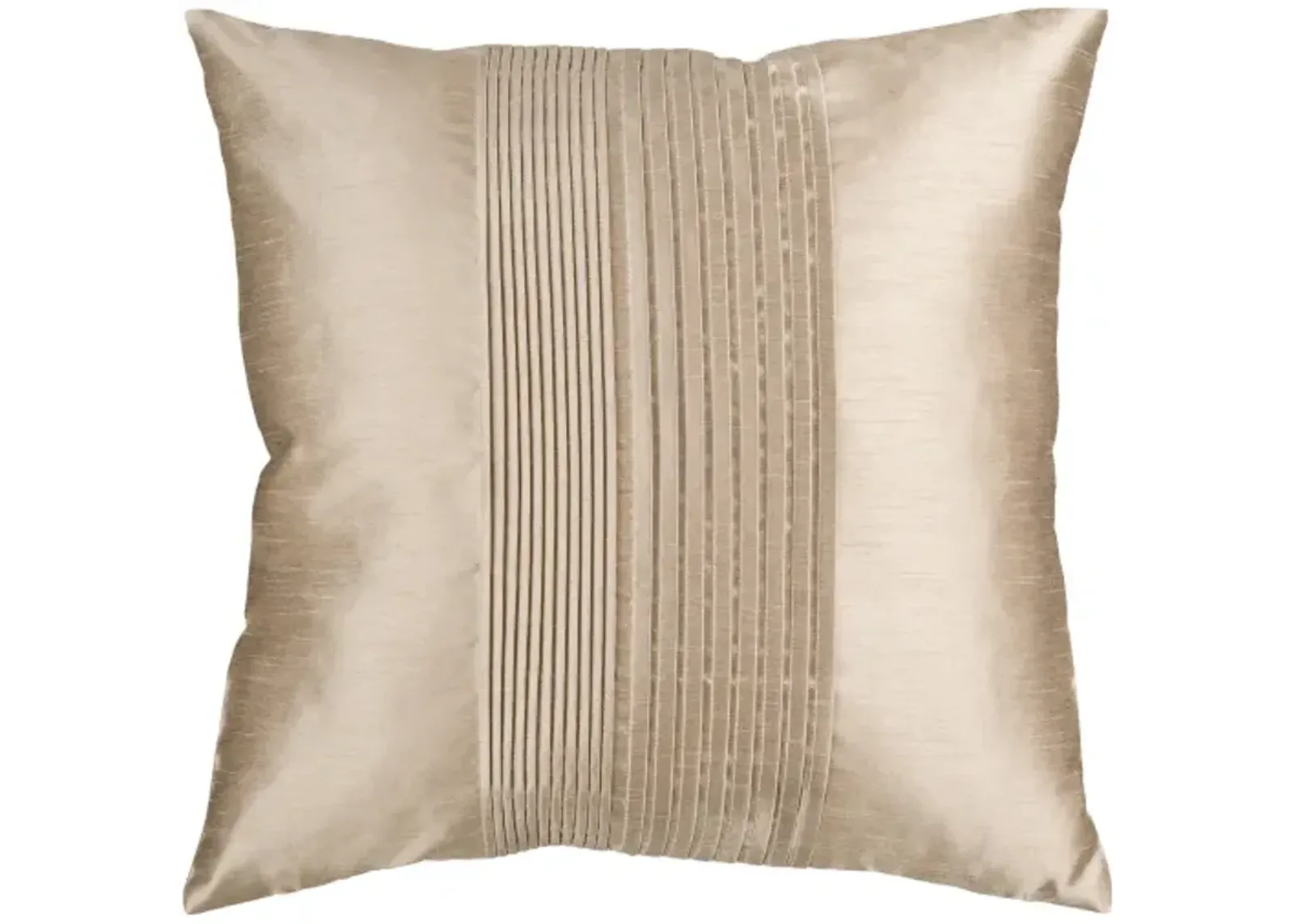 Solid Pleated 22"H x 22"W Pillow Cover