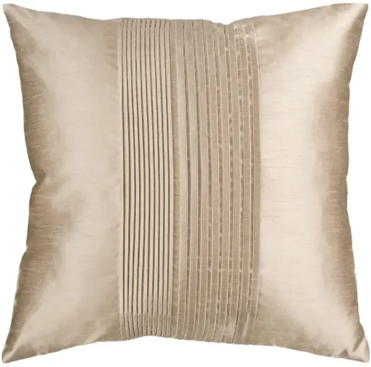 Solid Pleated 22"H x 22"W Pillow Cover