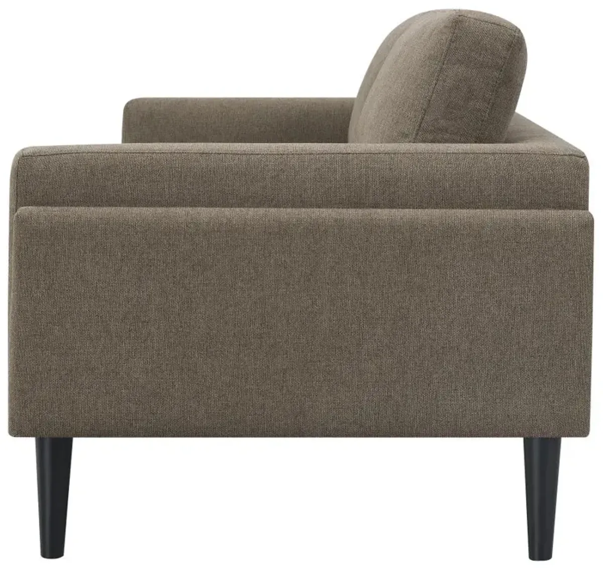 Rilynn Upholstered Track Arms Sofa Brown