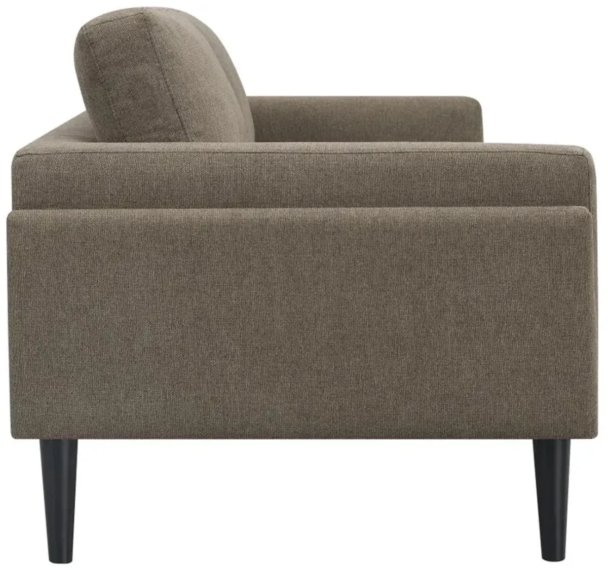 Rilynn Upholstered Track Arms Sofa Brown