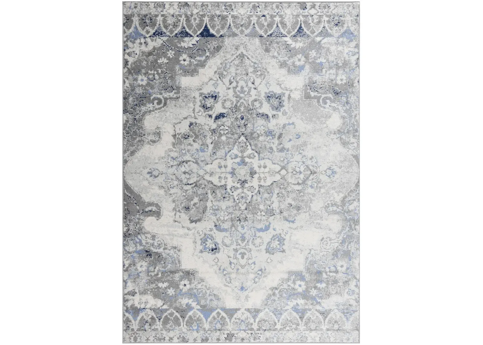 Marquise L. Gray  Polypropylene  5'2" x 7'3" Rectangle Rug