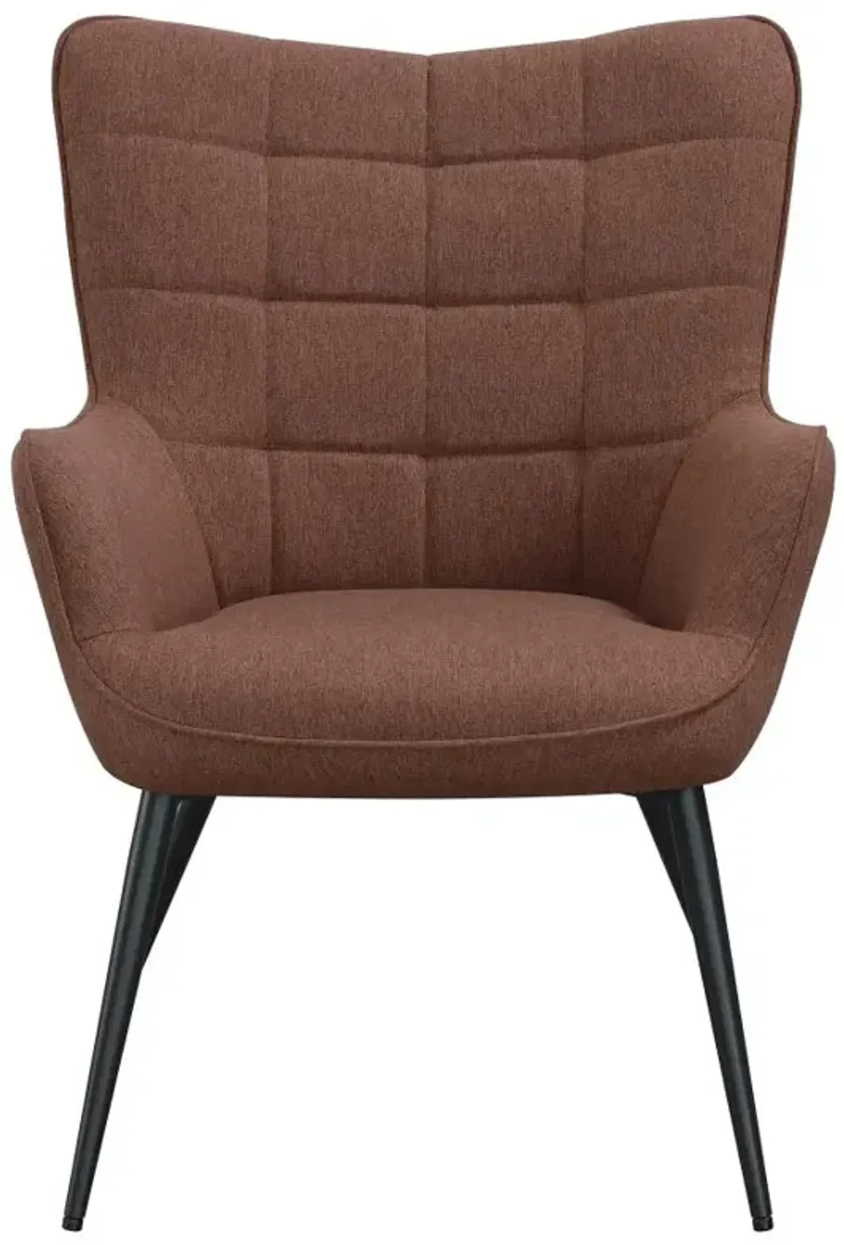 Carndonagh Upholstered Flared Arms Accent Chair with Grid Tufted