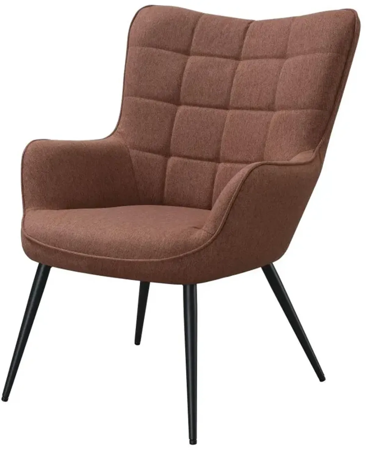 Carndonagh Upholstered Flared Arms Accent Chair with Grid Tufted