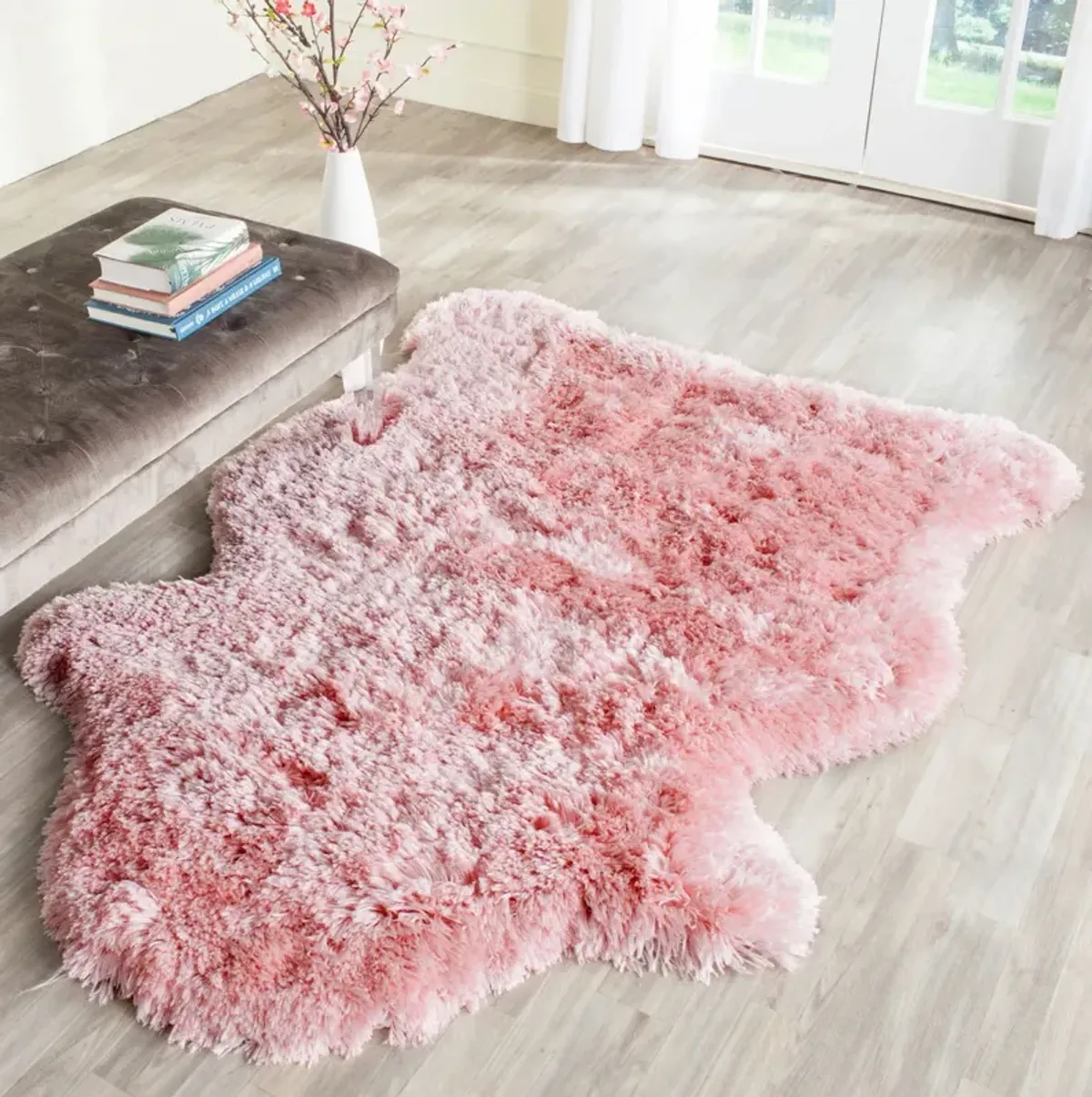 ARCTIC SHAG Pink 3' X 5' Small Rectangle Rug