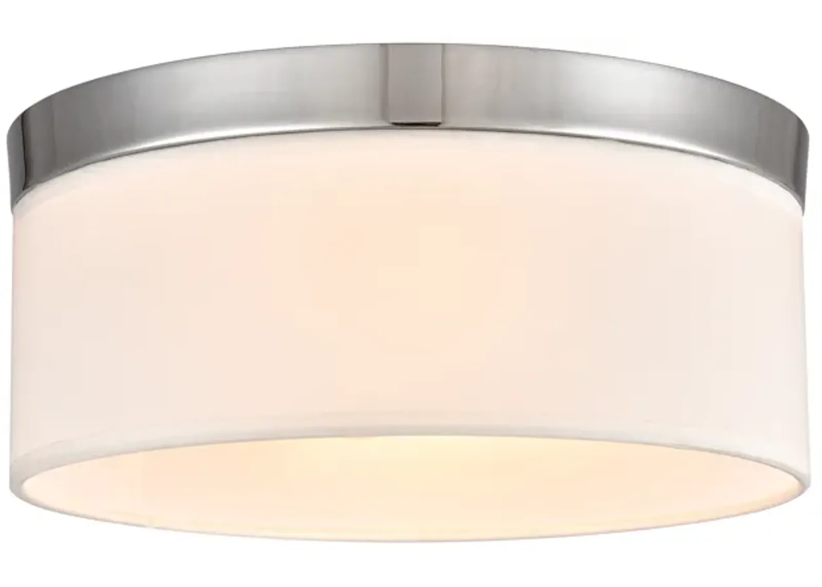 Oakland 12" Wide 2-Light Flush Mount - Chrome