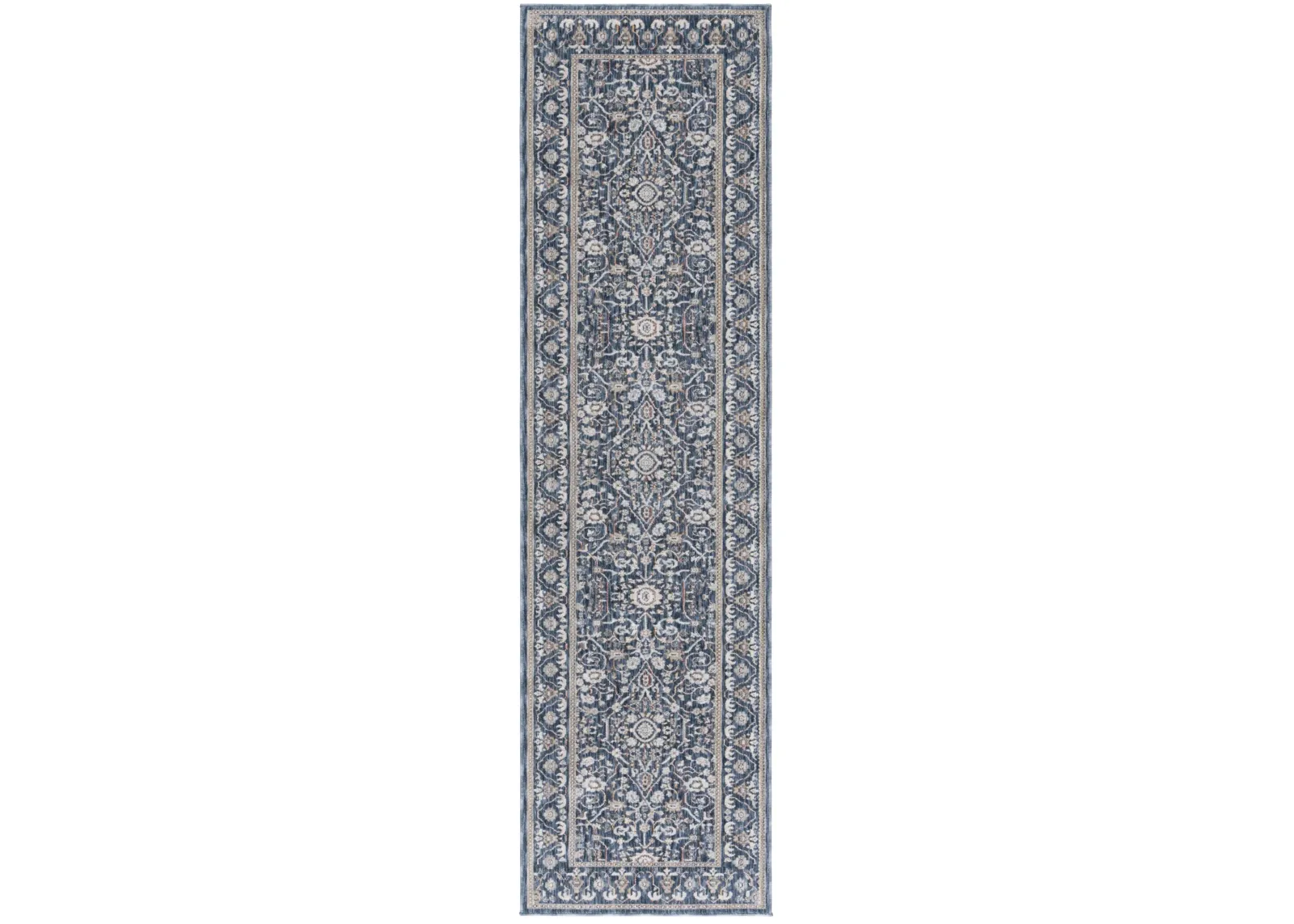 SUTTON 103 NAVY  2'-2' x 8' Runner Rug