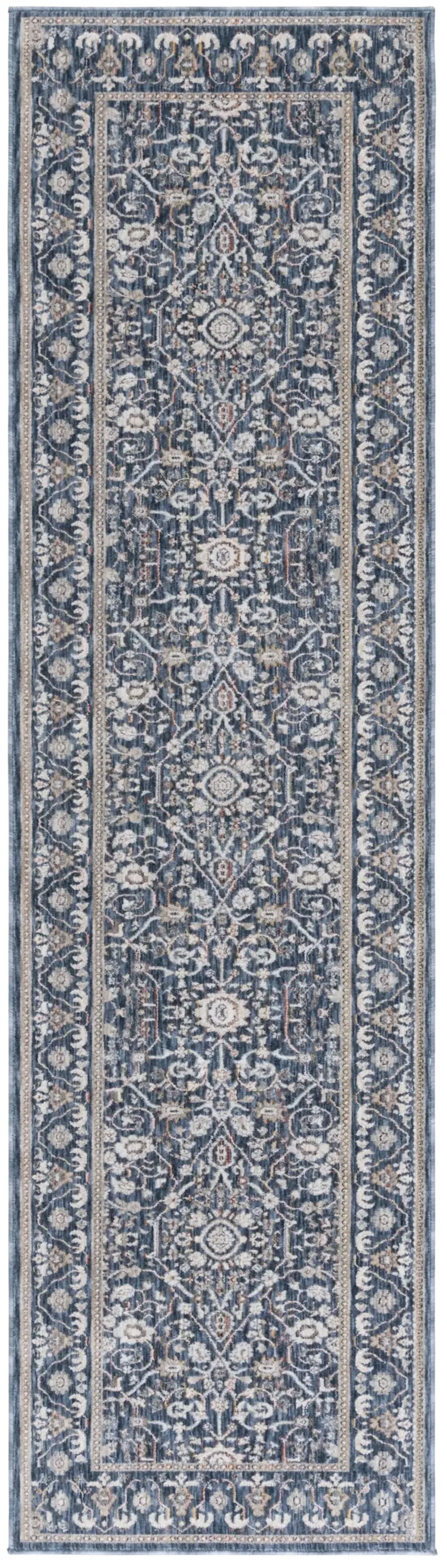 SUTTON 103 NAVY  2'-2' x 8' Runner Rug