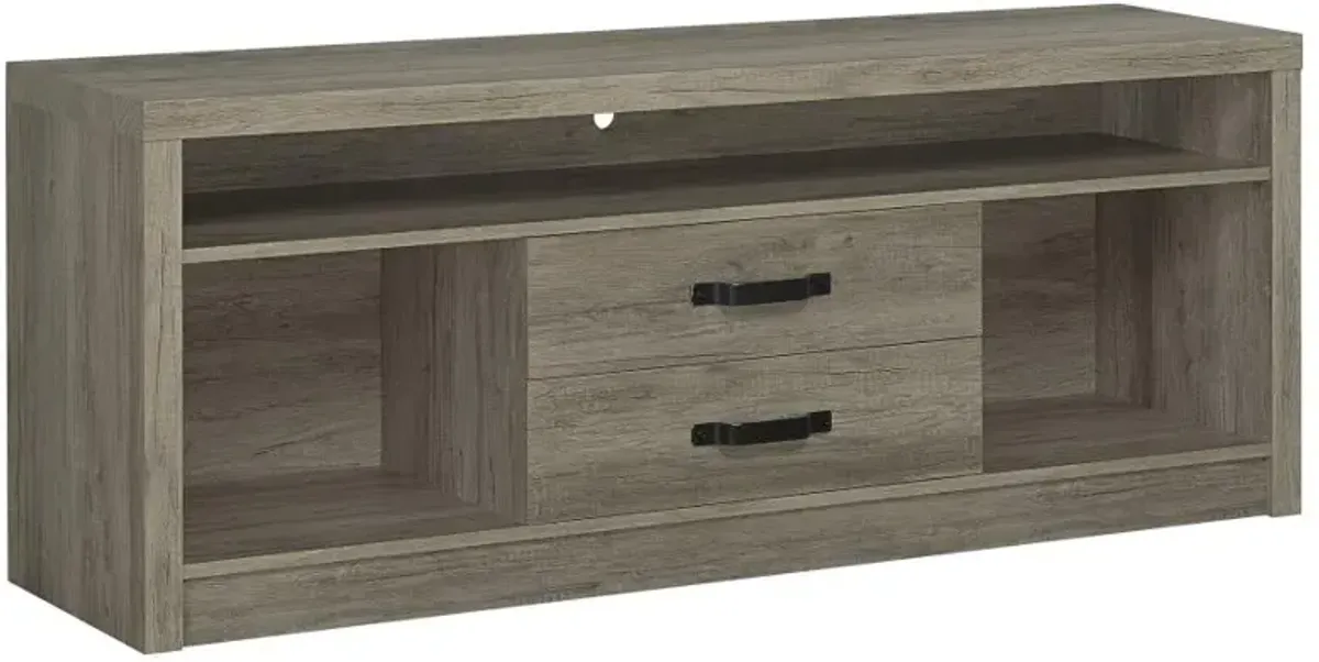 Burslem 2-Drawer Tv Console Grey Driftwood