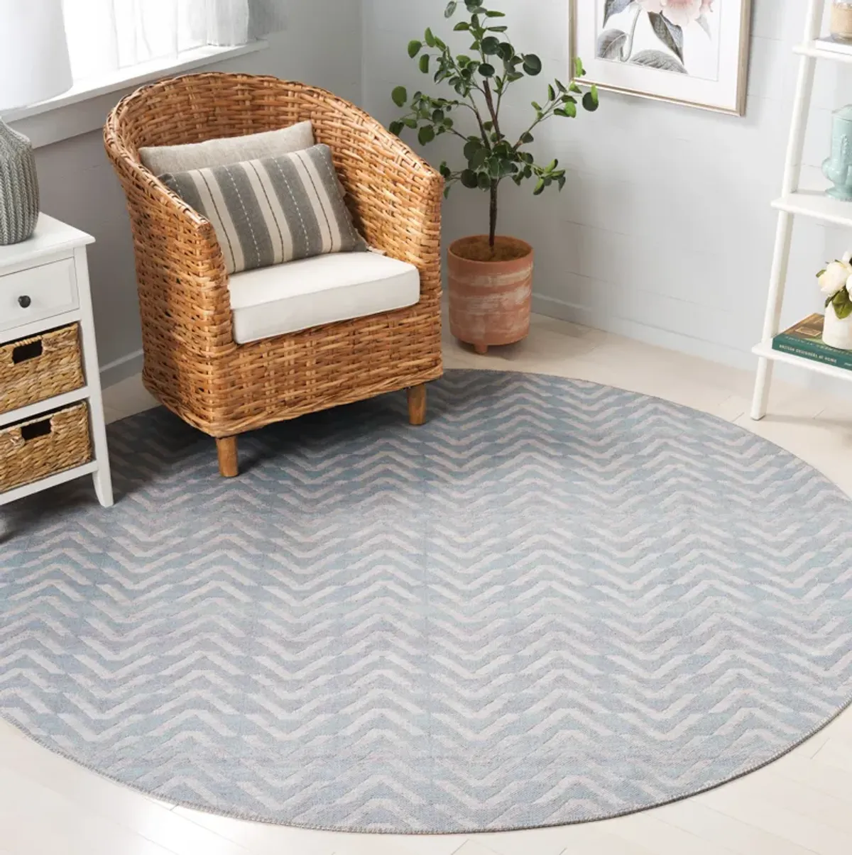 CABO Flatweave - Machine Tufted 7' x 7' Round area rug