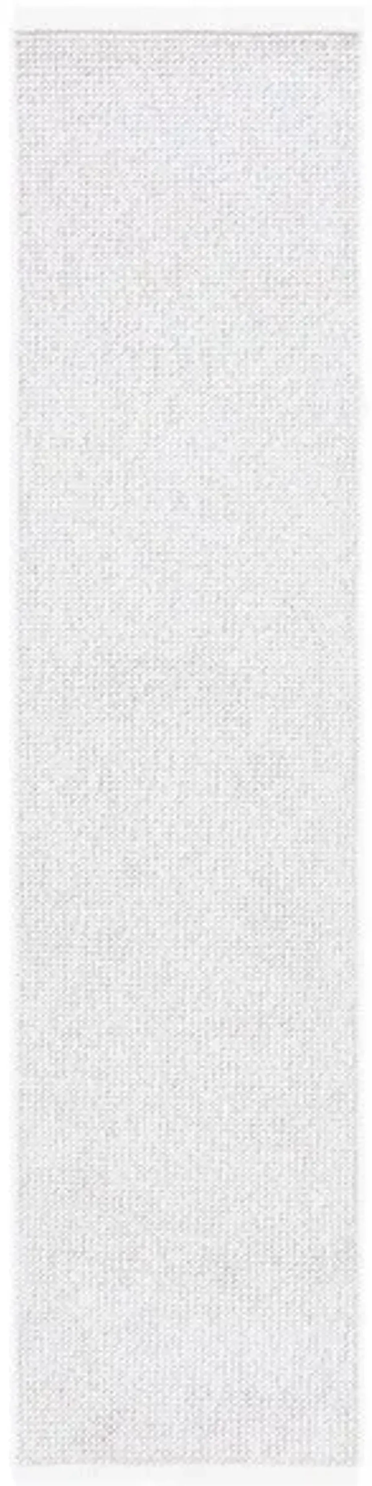 LOTUS 106 White 2' X 8' Runner Rug