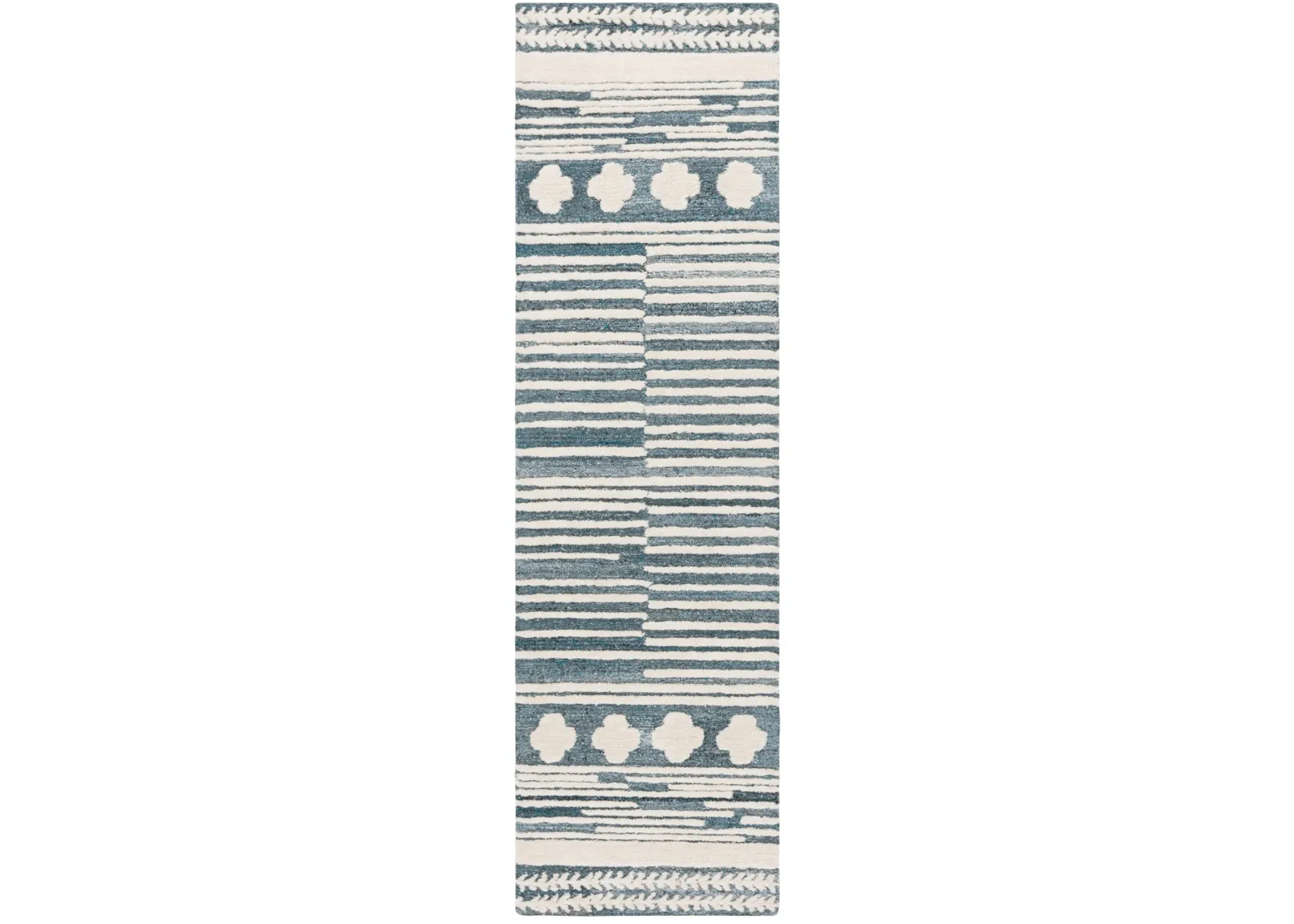 ABSTRACT 559 GREY  2'-3' x 8' Runner Rug