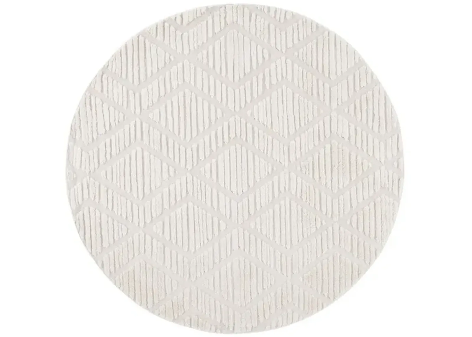 URBAN 208 Beige 6'-7' X 6'-7' Round Round Rug