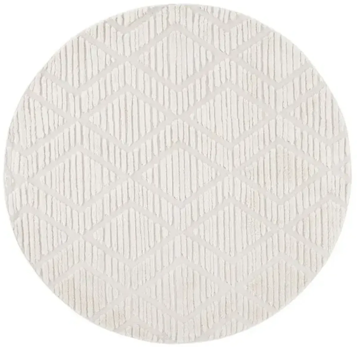 URBAN 208 Beige 6'-7' X 6'-7' Round Round Rug