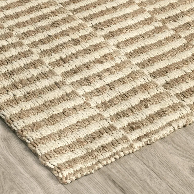 Monterey 8'x10' Jute Handwoven Sustainable Ivory Accent Area Rug