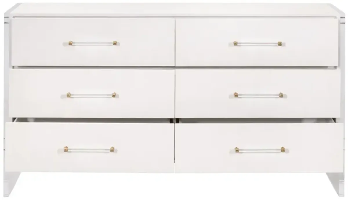 Sonia Shagreen 6-Drawer Double Dresser