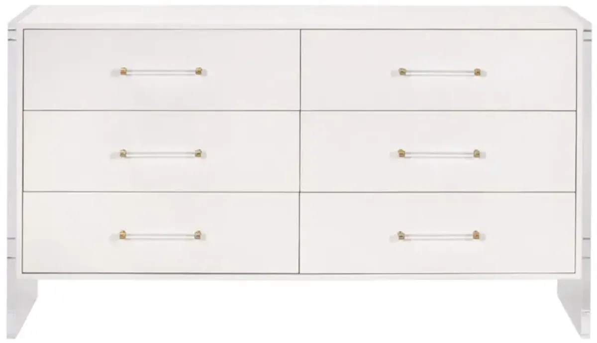 Sonia Shagreen 6-Drawer Double Dresser