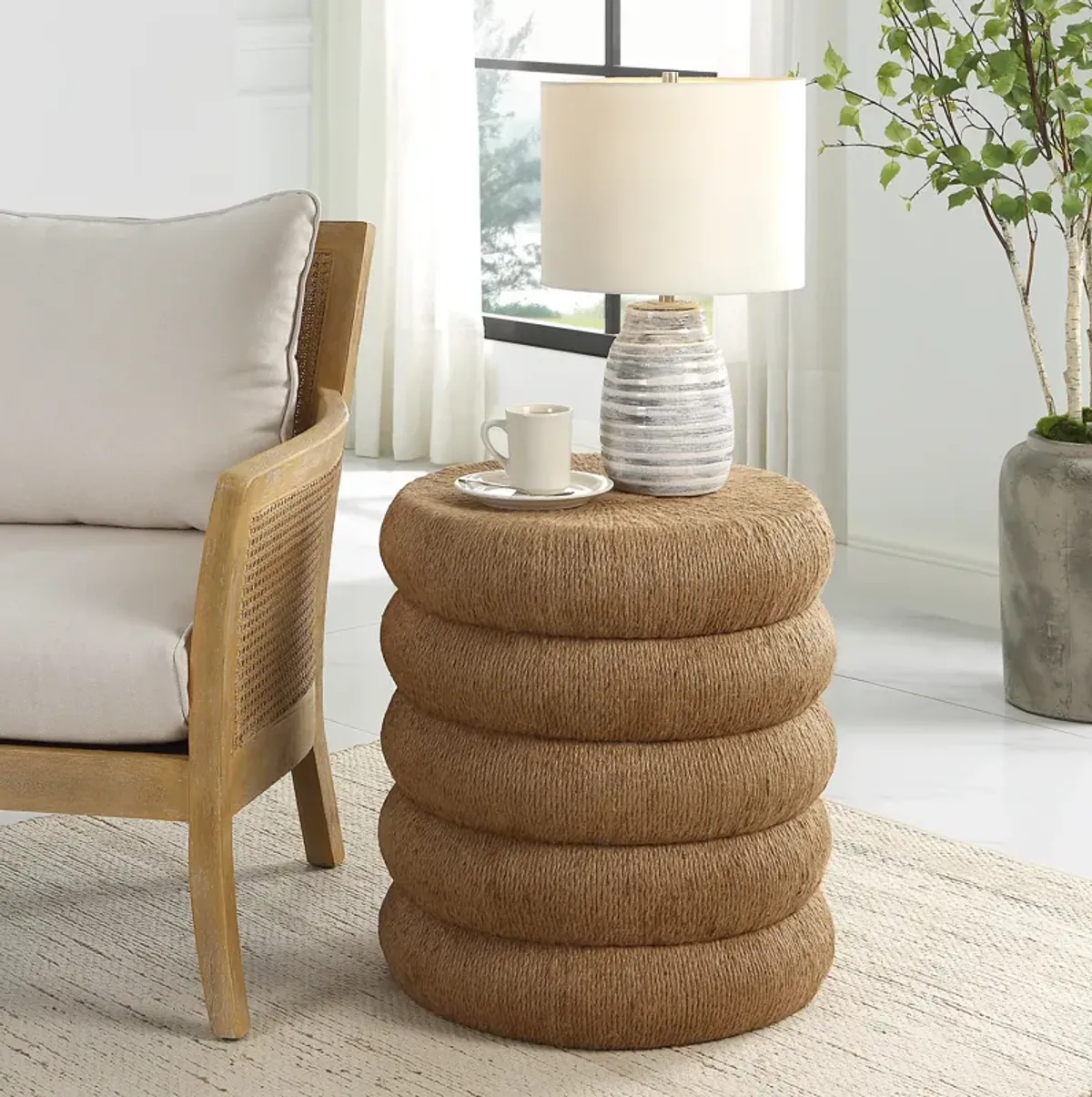 Capitan Braided Rope Side Table