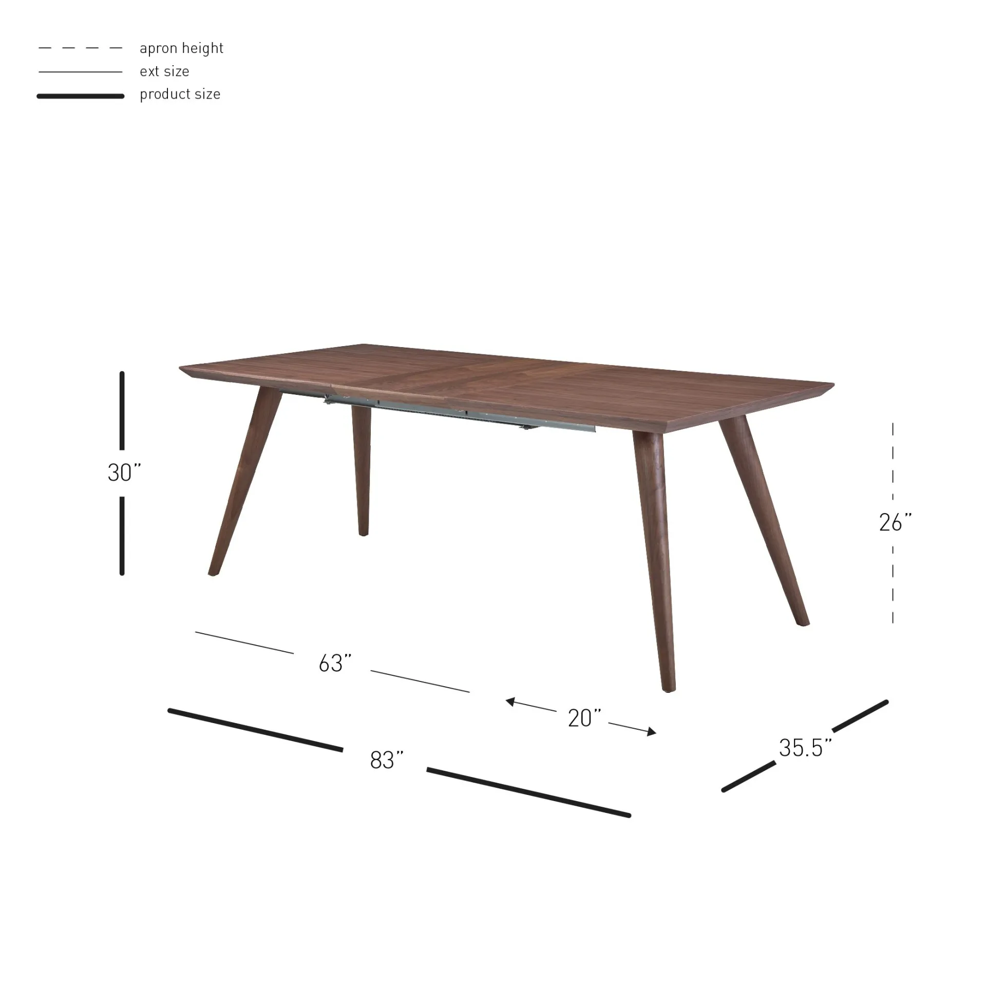 Bradshaw Black Mdf Dining Table