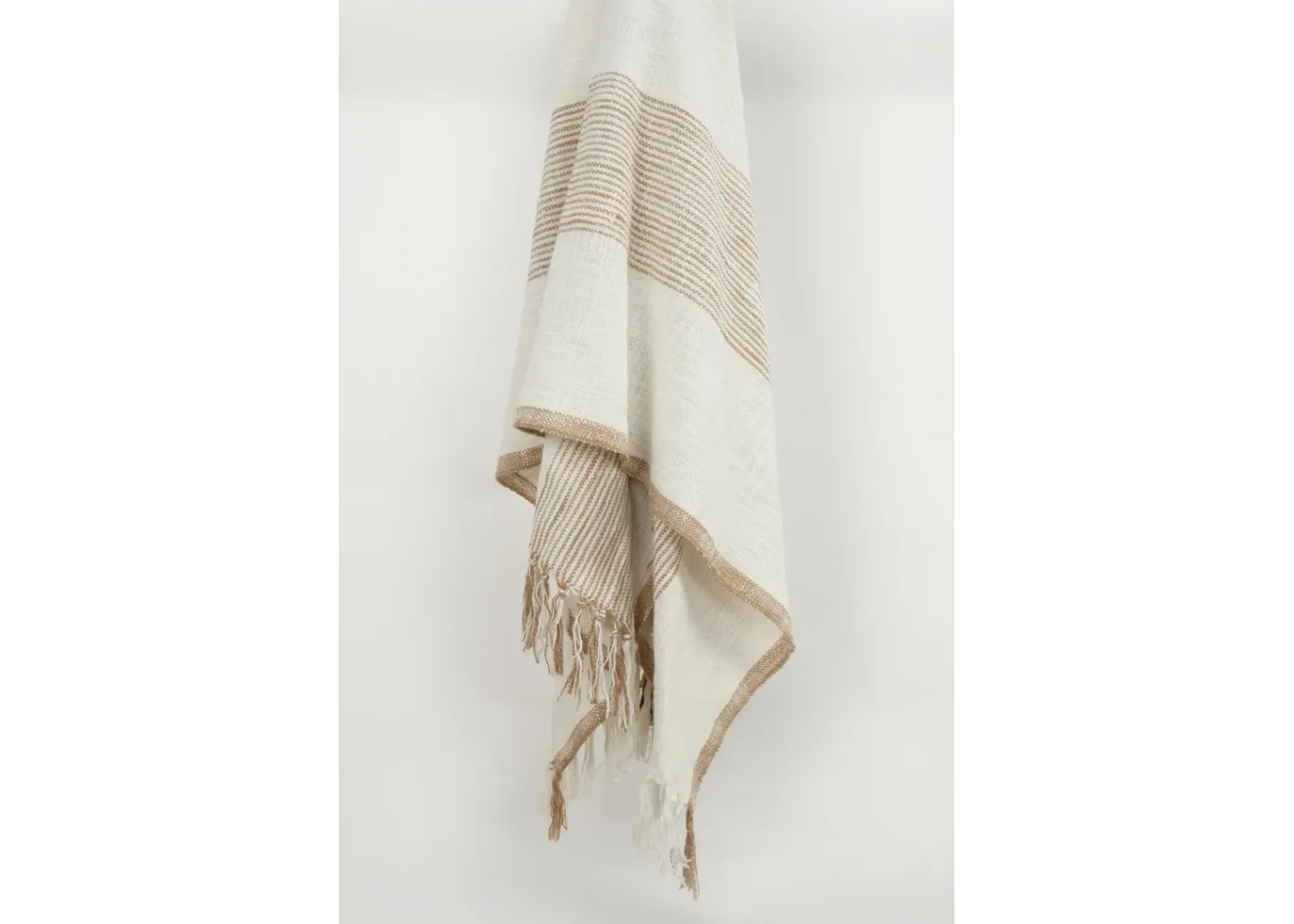 Stripe Ivory Throw