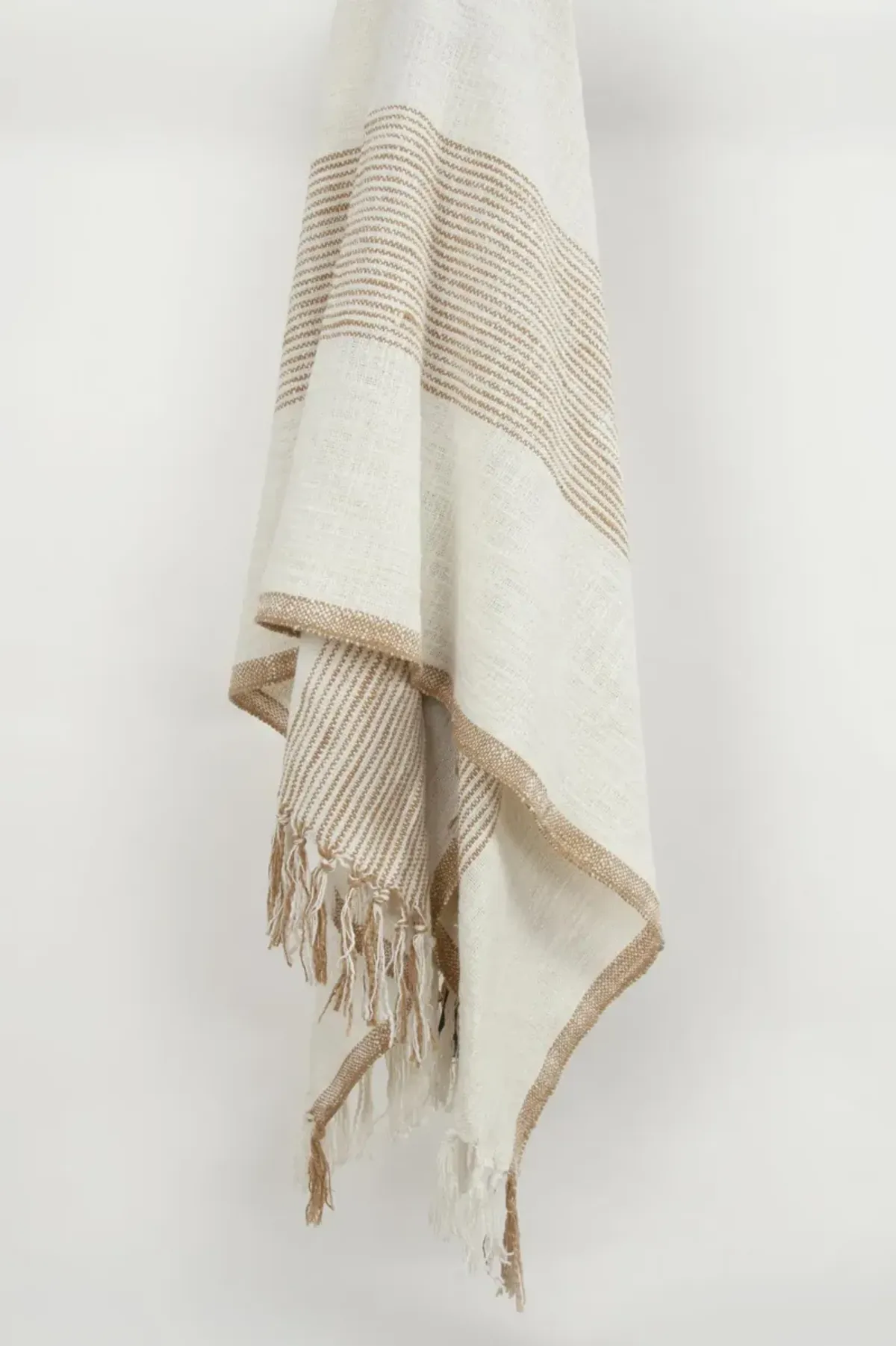 Stripe Ivory Throw