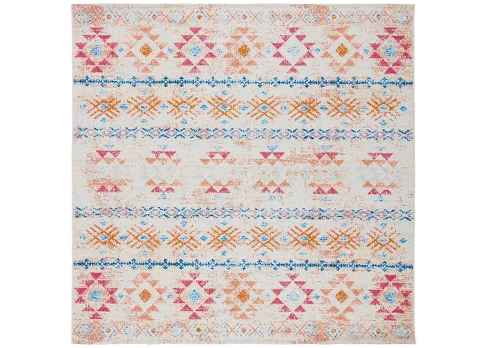 SUMMER 420 Red 6'-7' X 6'-7' Square Square Rug