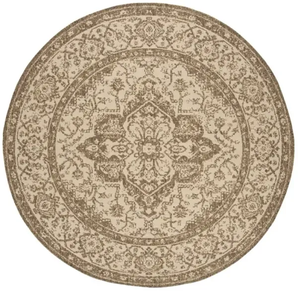 BEACH HOUSE Collection BHS137C-6R Cream / Beige 6'-7" X 6'-7" Round