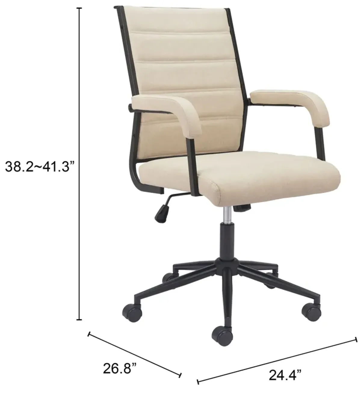 Auction Office Chair Beige