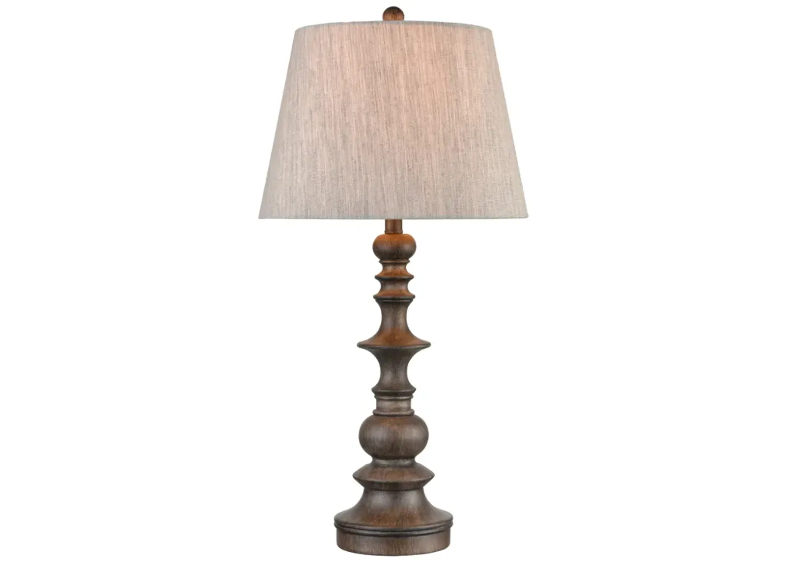 Rhinebeck 30" High 1-Light Table Lamp - Aged Wood