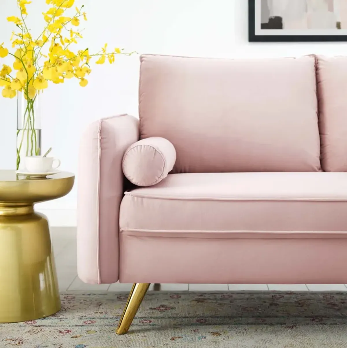 Revive Performance Velvet Loveseat