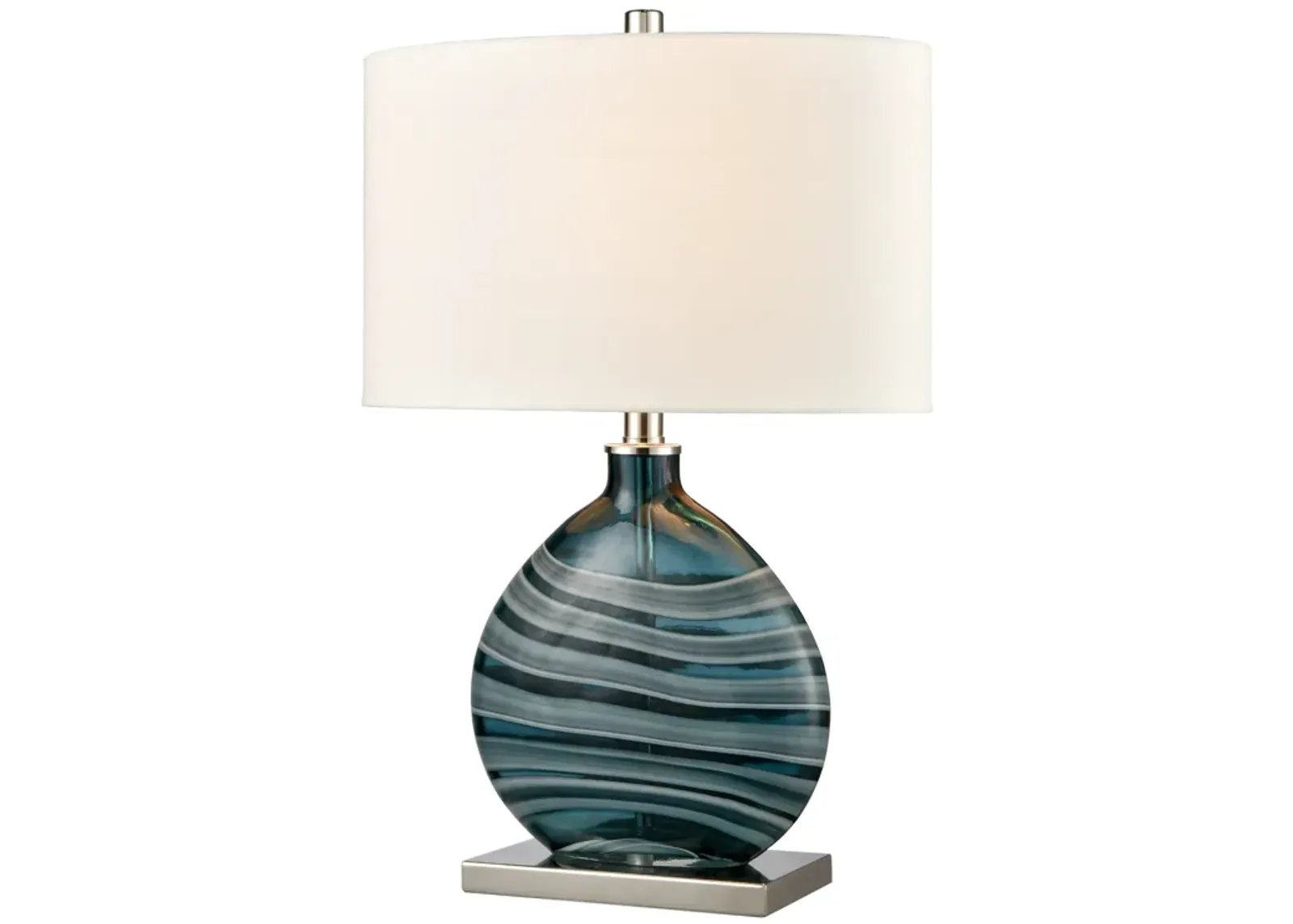 Portview 22" High 1-Light Table Lamp - Teal