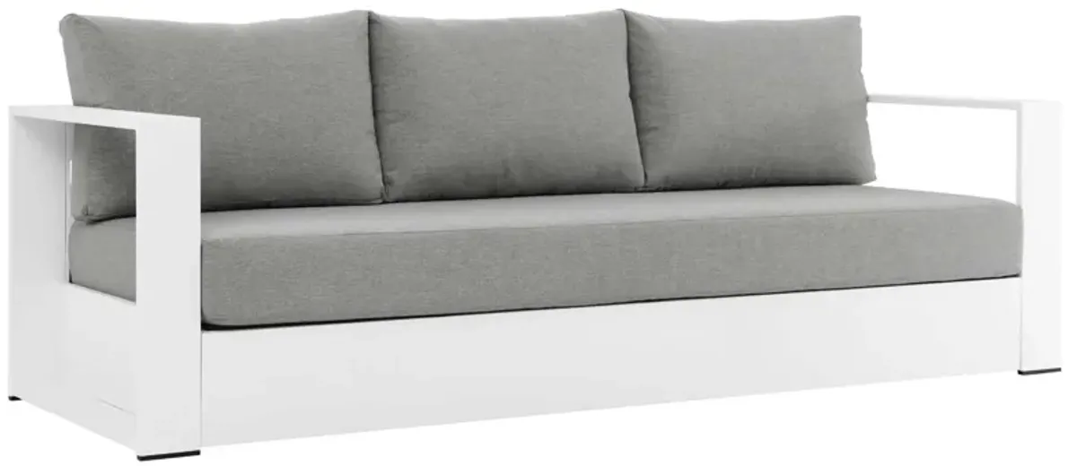 Tahoe Outdoor Patio Powder-Coated Aluminum Sofa