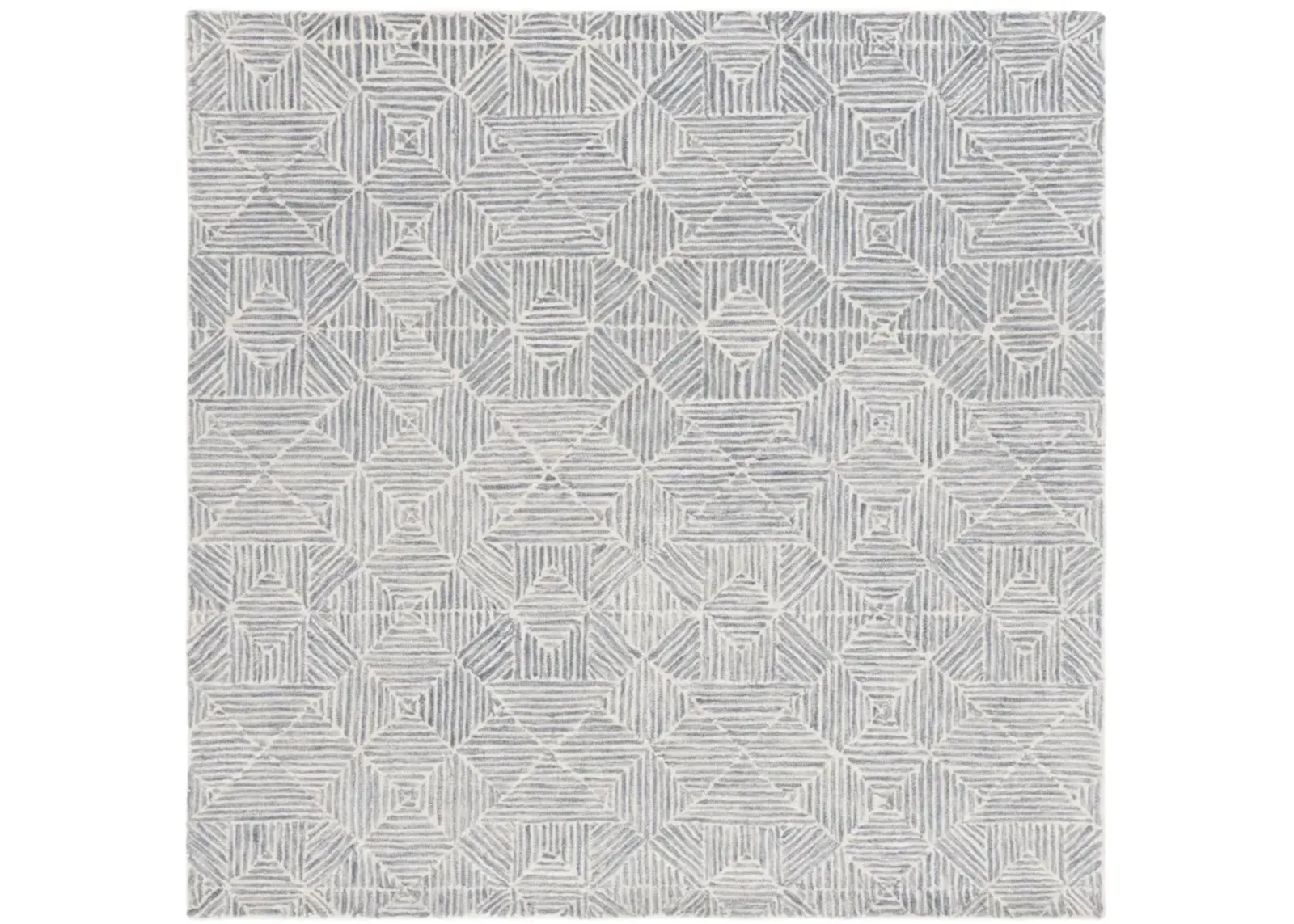 ABSTRACT 763 GREY  8' x 8' Square Square Rug