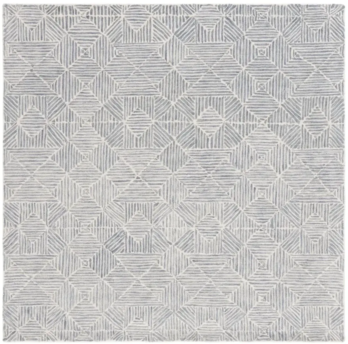 ABSTRACT 763 GREY  8' x 8' Square Square Rug