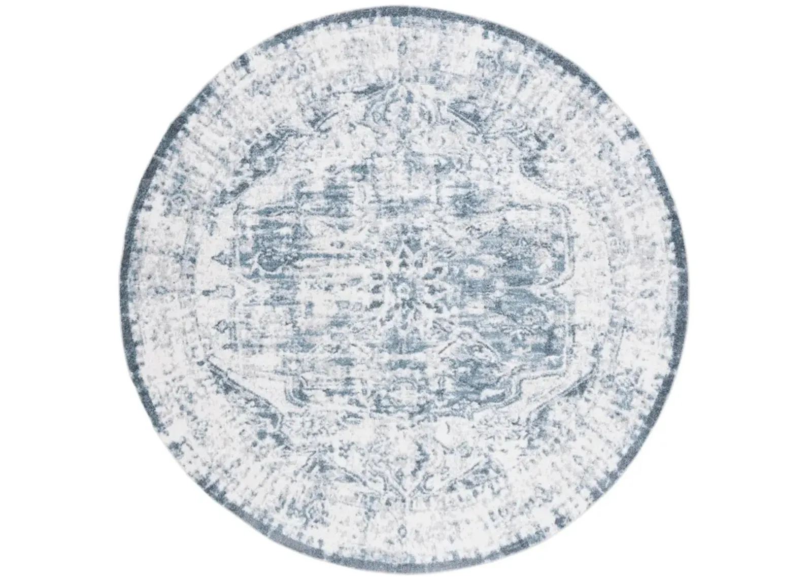 BALTIMORE 850 Blue 6'-7' X 6'-7' Round Round Rug