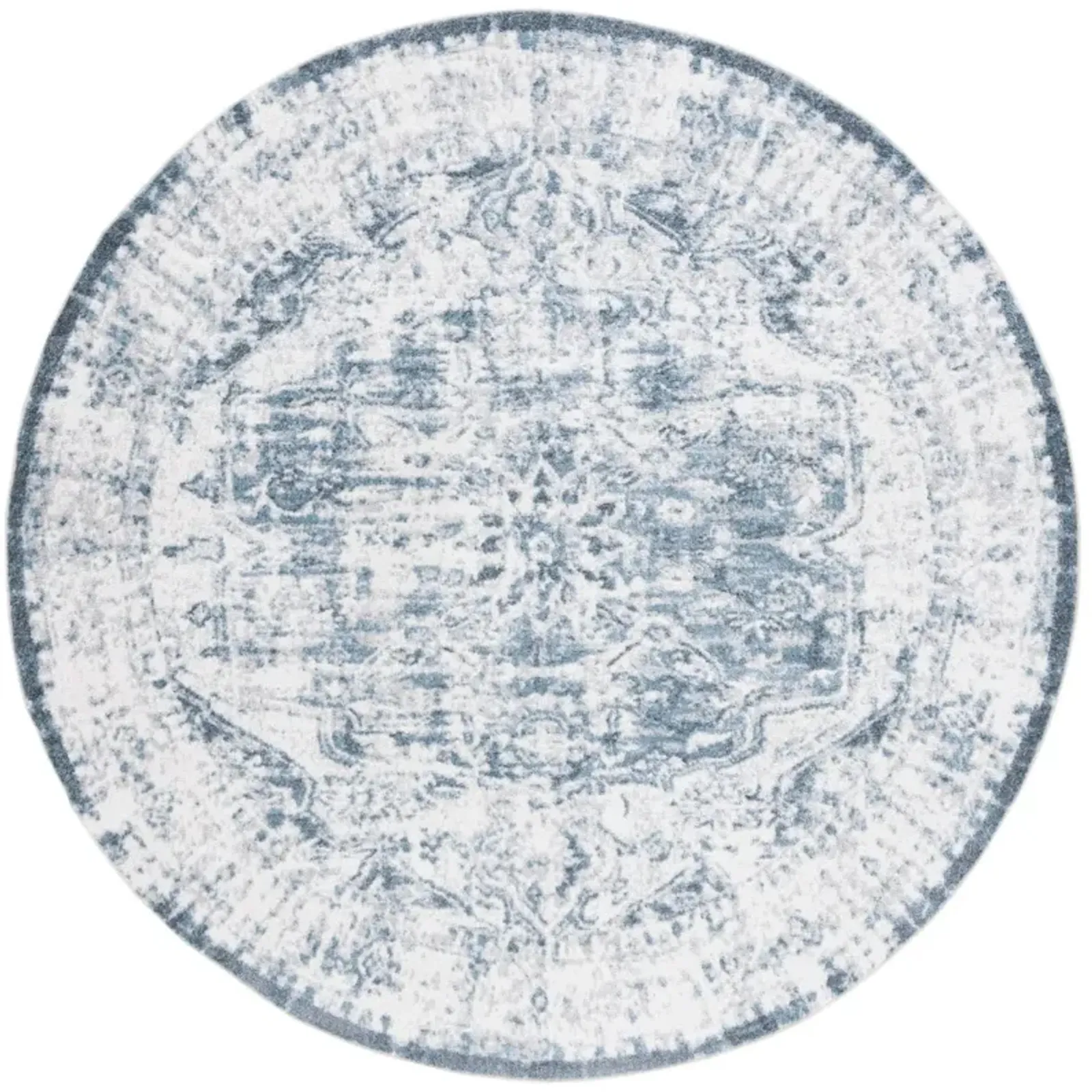 BALTIMORE 850 Blue 6'-7' X 6'-7' Round Round Rug