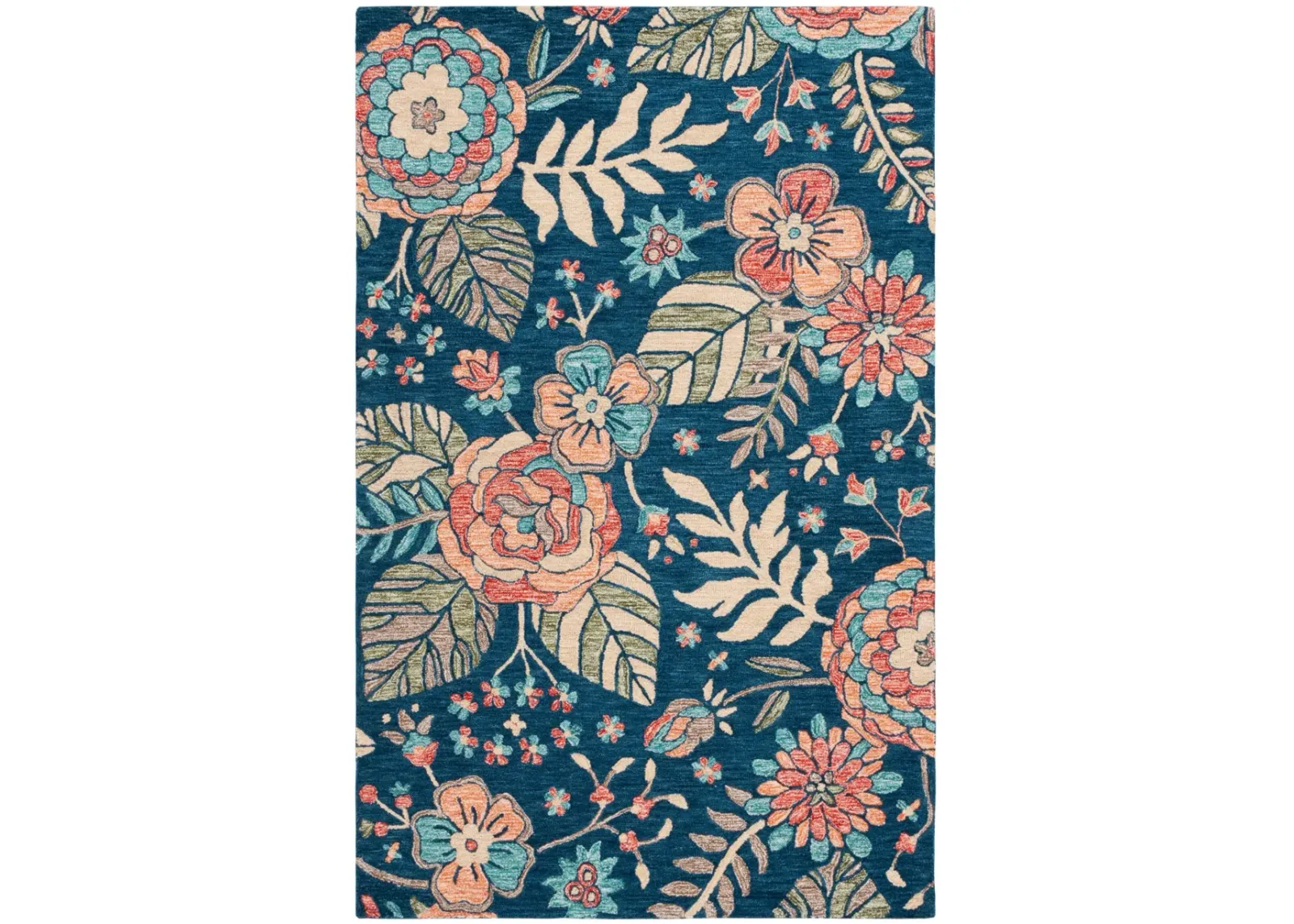 JARDIN 253 BLUE  4' x 6' Small Rectangle Rug