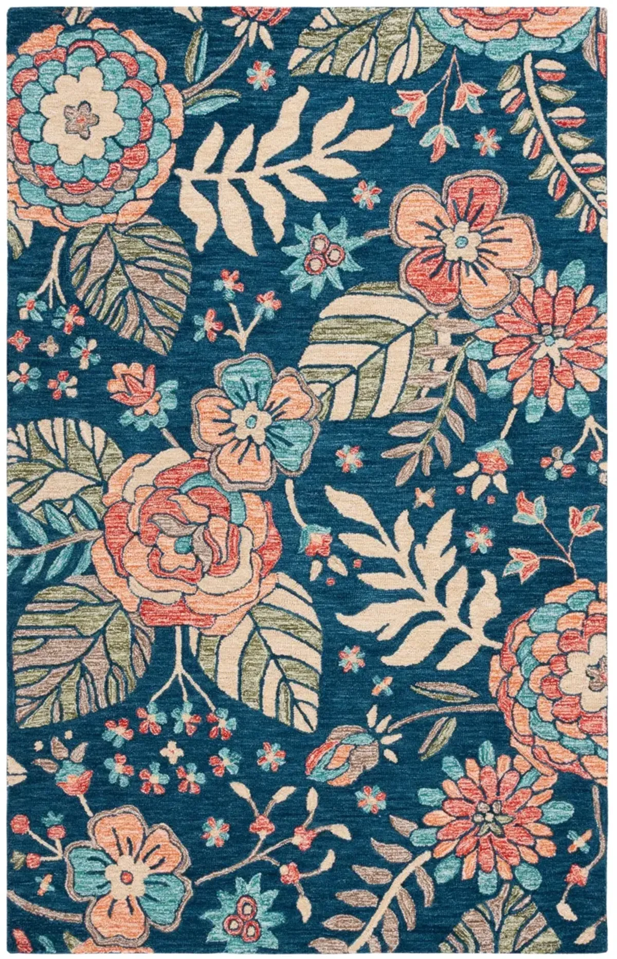 JARDIN 253 BLUE  4' x 6' Small Rectangle Rug