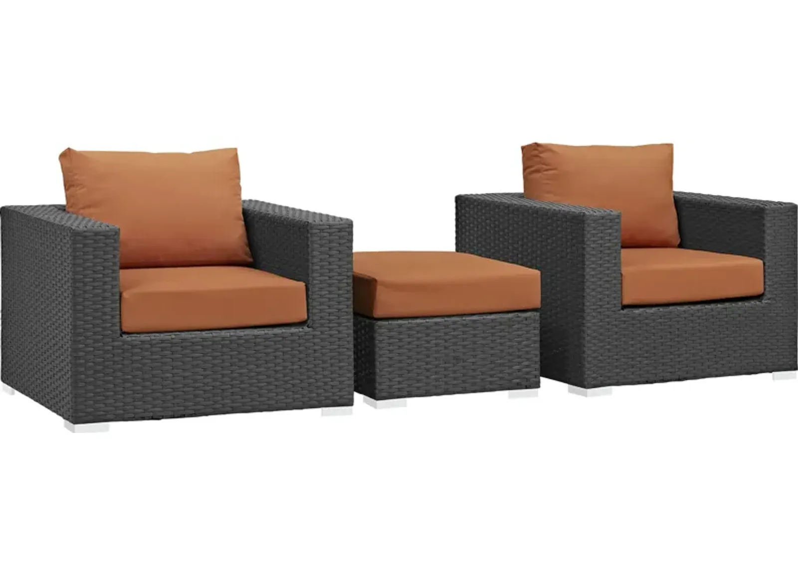 Sojourn 3 Piece Outdoor Patio Sunbrella® Sectional Set