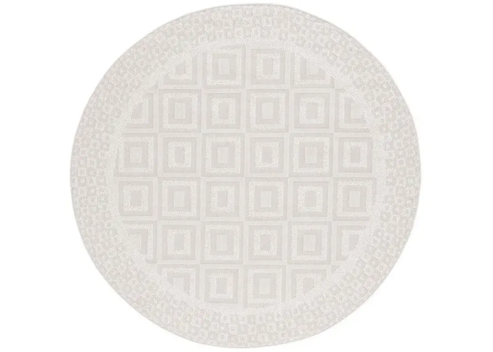 TRENDS 106 Beige 6'-7' X 6'-7' Round Round Rug