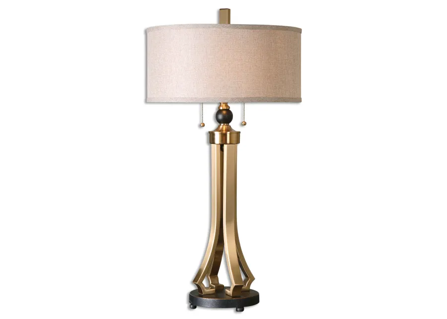 Selvino Brushed Brass Table Lamp