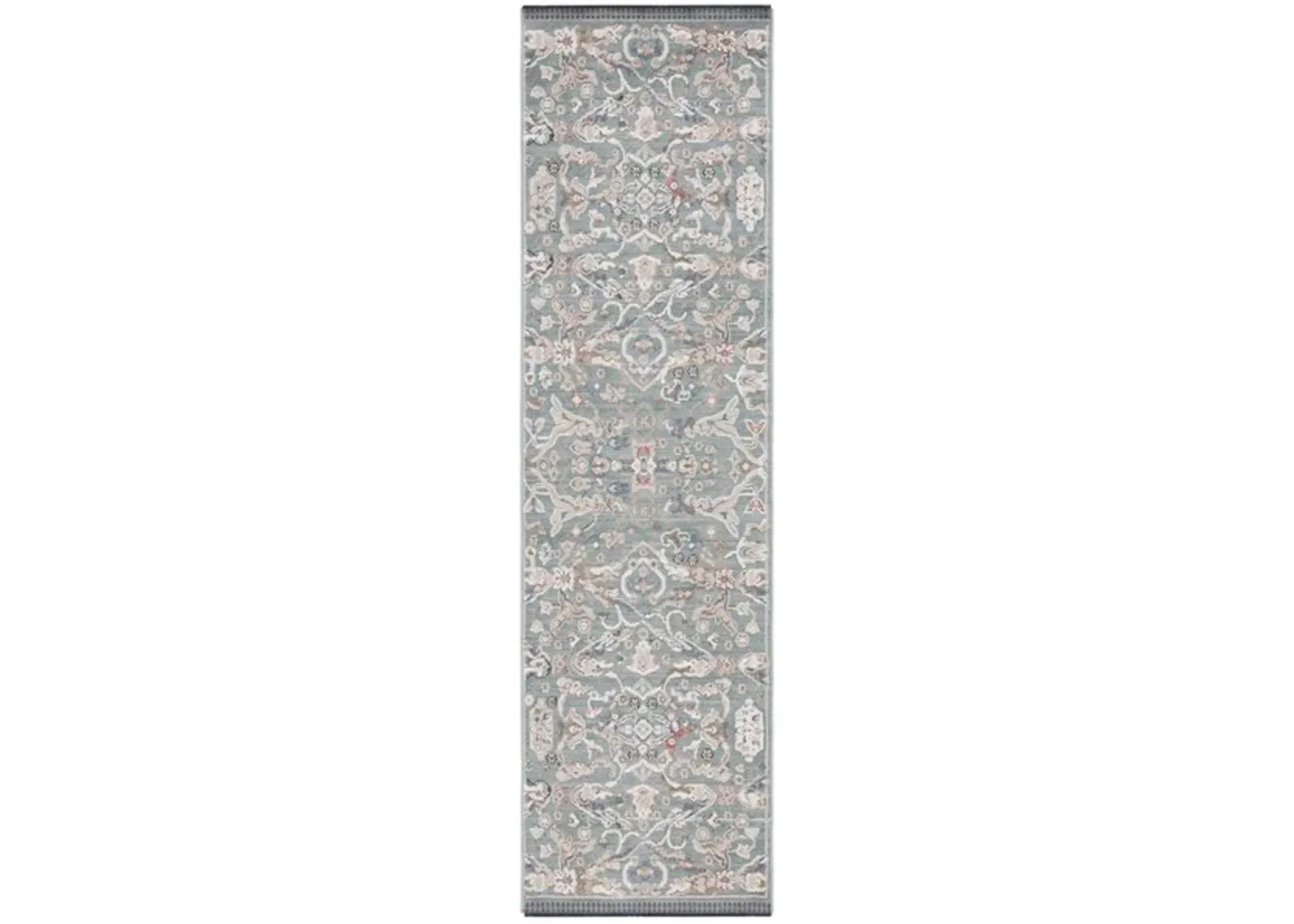 VIVALDI 596 Blue  2'-2' X 8' Runner Rug