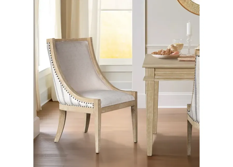 Upholstered Dining Chair with Nailhead Trim